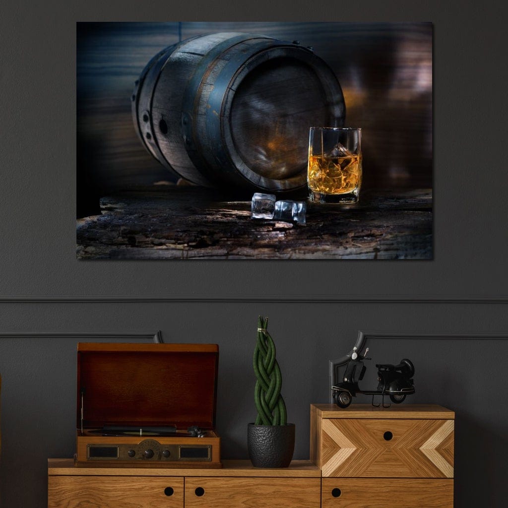 Keg of Whiskey Canvas Wall Art