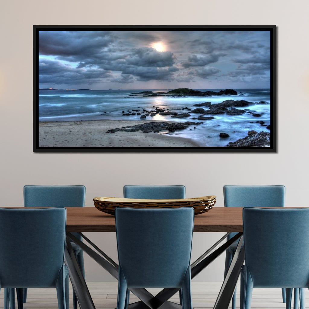 Midnight Moon Canvas Wall Art