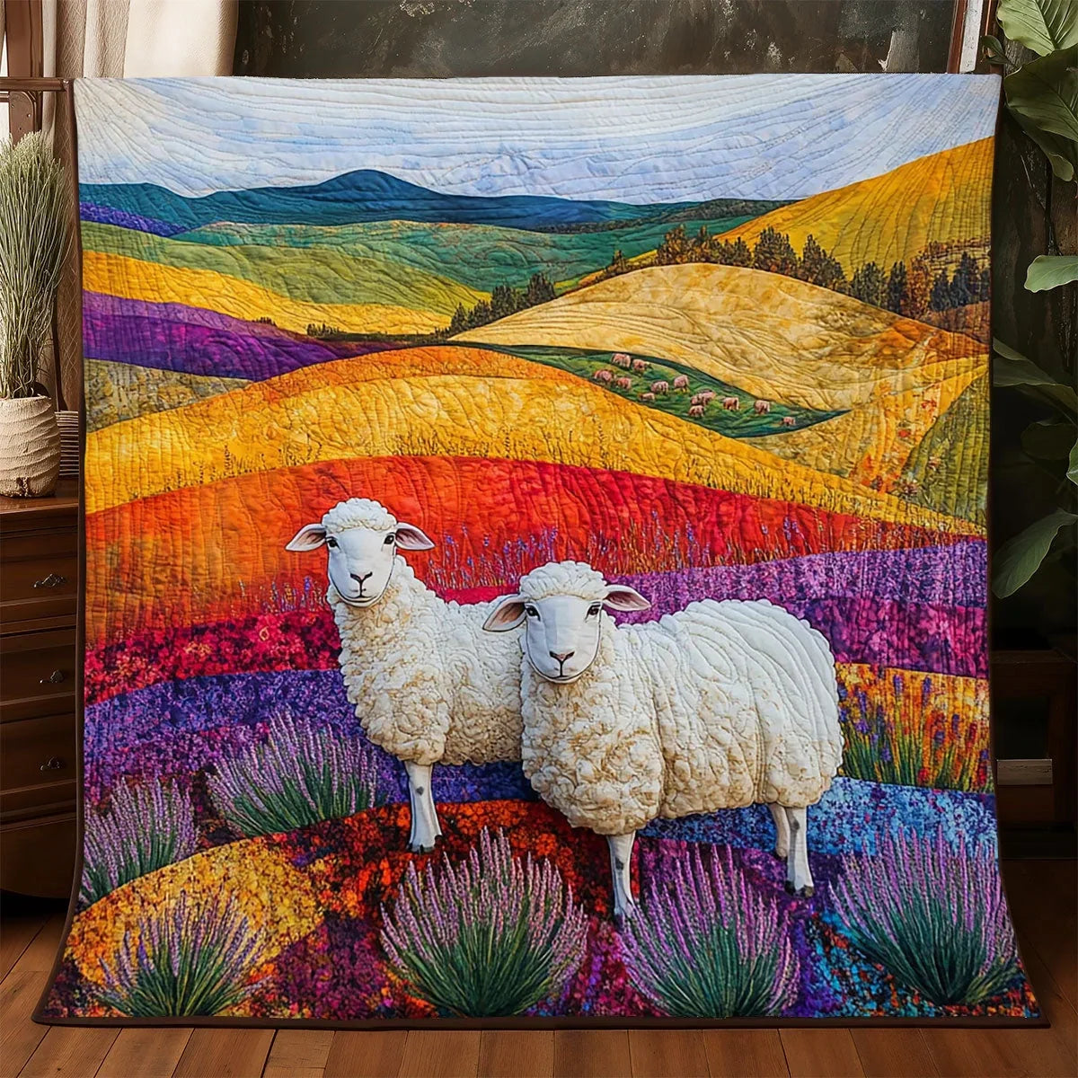 Valley Of The Fleece Quilt Blanket