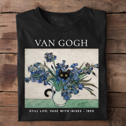 Vase With Irises Basic Shirt Unisex