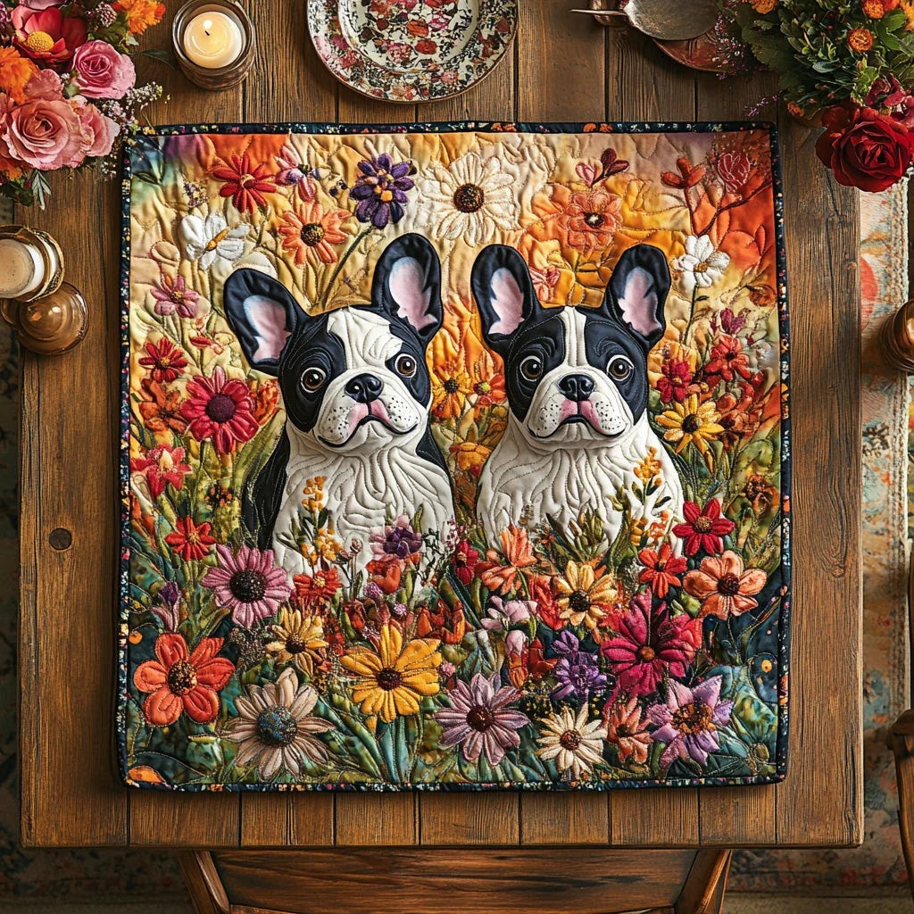 Velvet Ears Quilted Table Topper