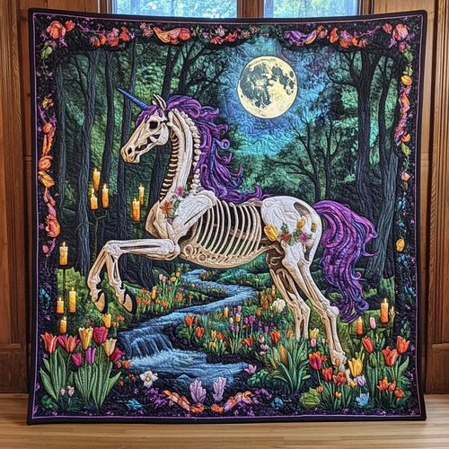 Velvet Spirits Bloom Quilt Blanket