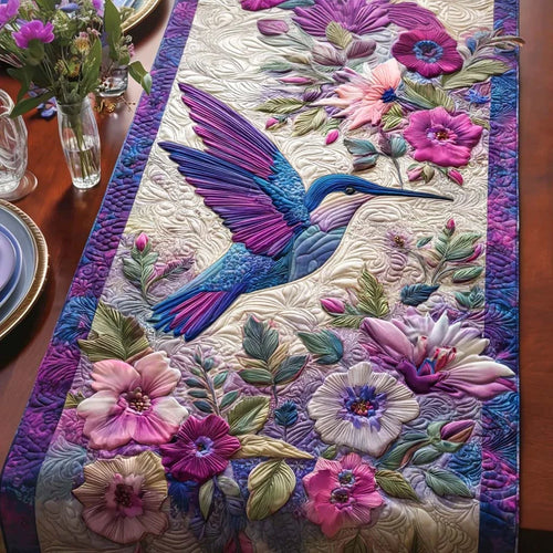 Velvet Whisper Quilted Table Runner