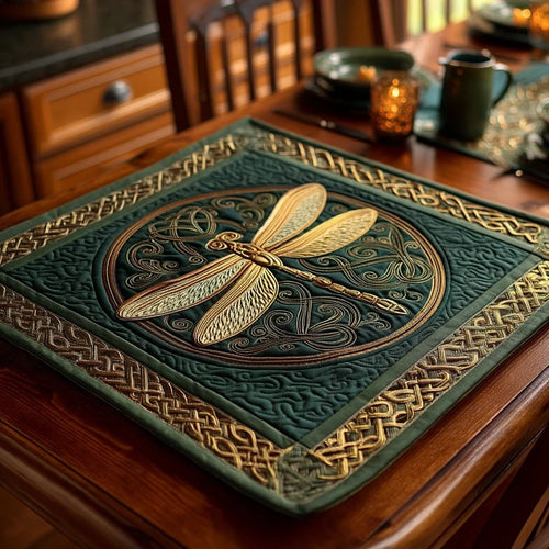 Verdant Dream Quilted Table Topper