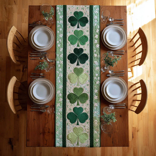 Verdant Journey Quilted Table Runner