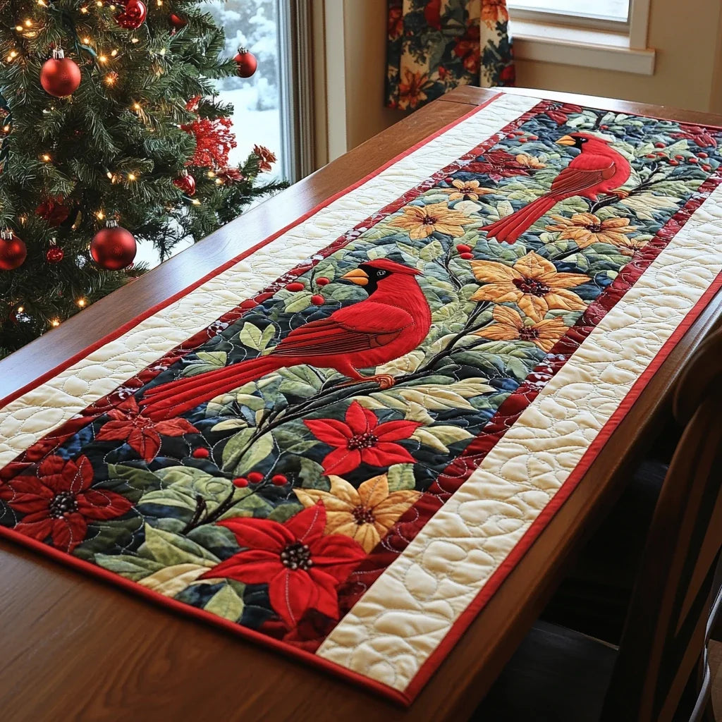 Vermilion Vista Quilted Table Runner