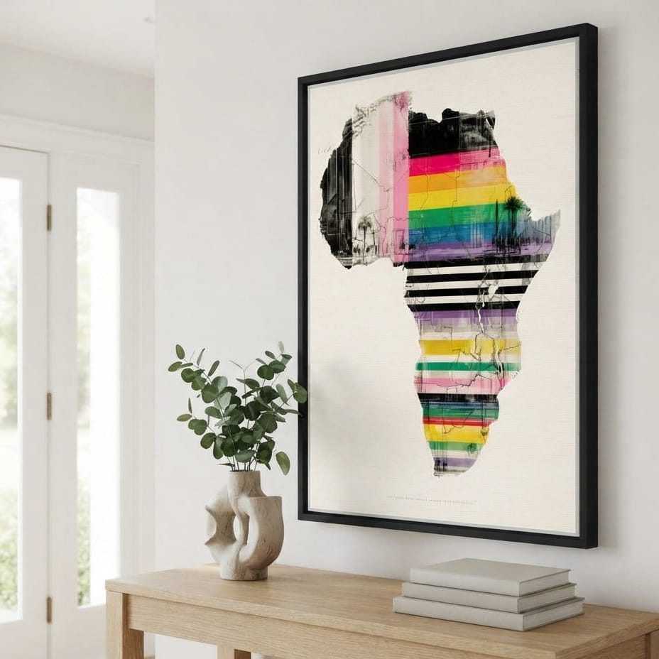 Vibrant Rhythms Across A Changing Continent Canvas Wall Art