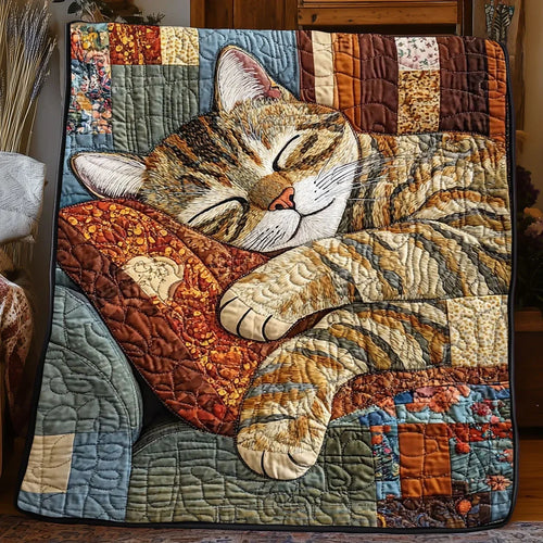 Vintage Cat Quilt Blanket