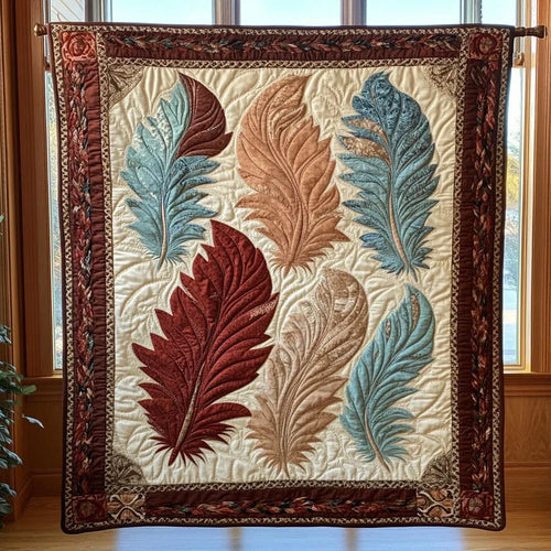 Vintage Feather Quilt Blanket