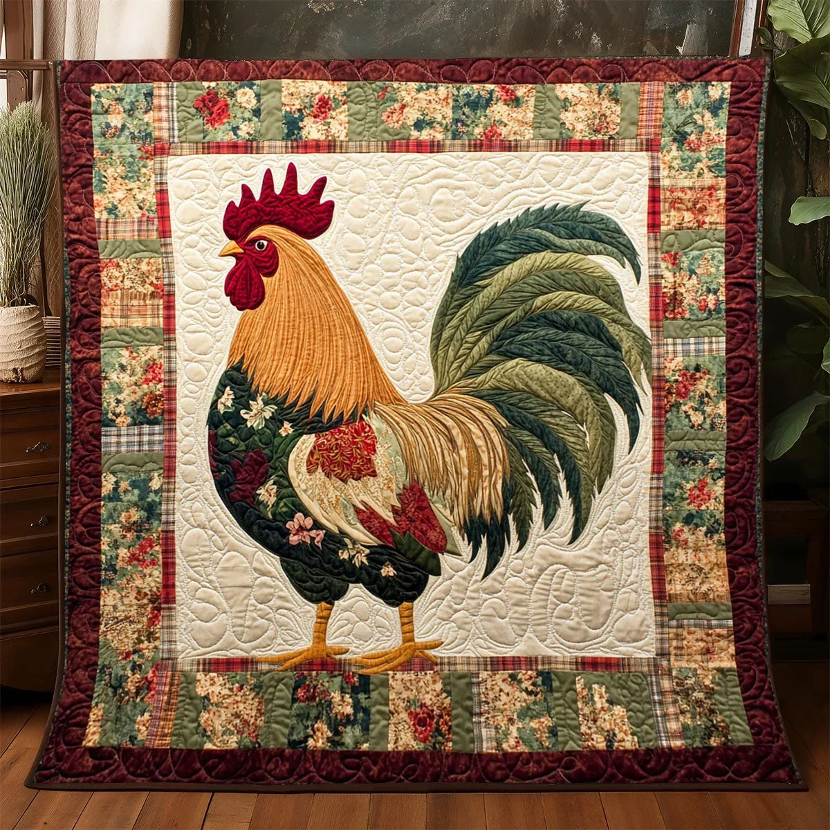 Vintage Scratch Quilt Blanket