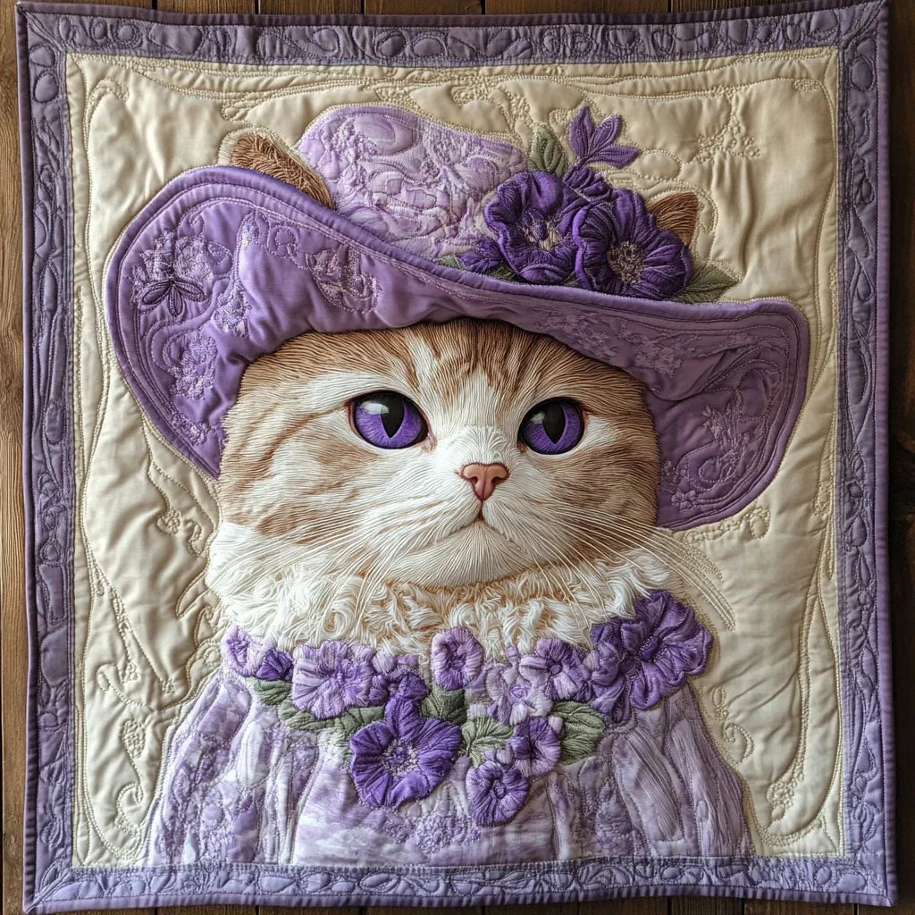 Violet In Velvet Quilt Blanket