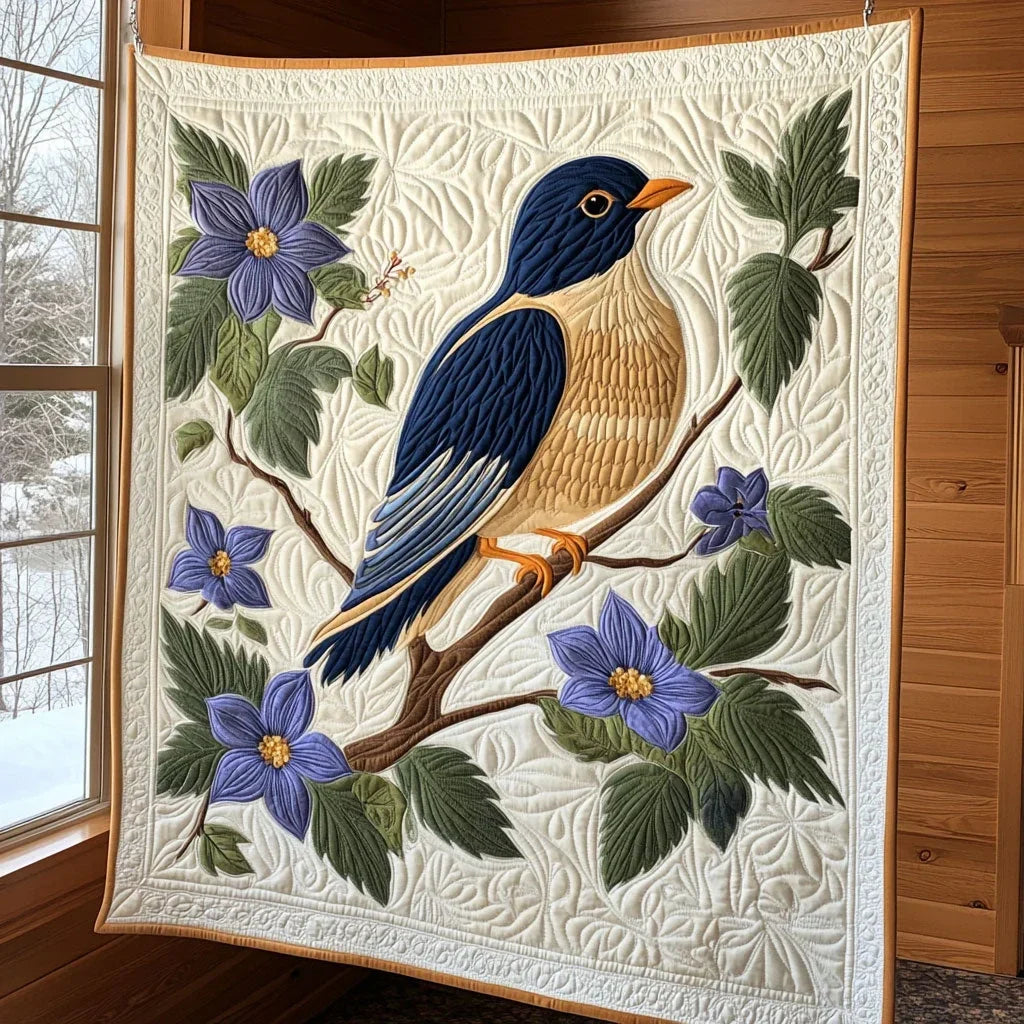 Violet Melody Quilt Blanket