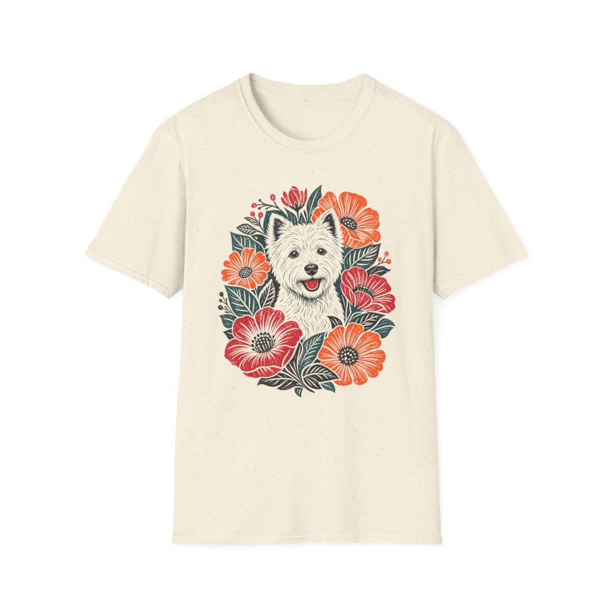Vivid Bloom Westie Tee