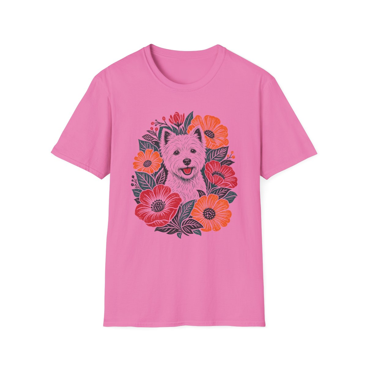Vivid Bloom Westie Tee