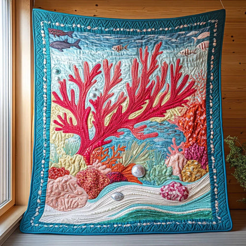 Vivid Ocean Quilt Blanket