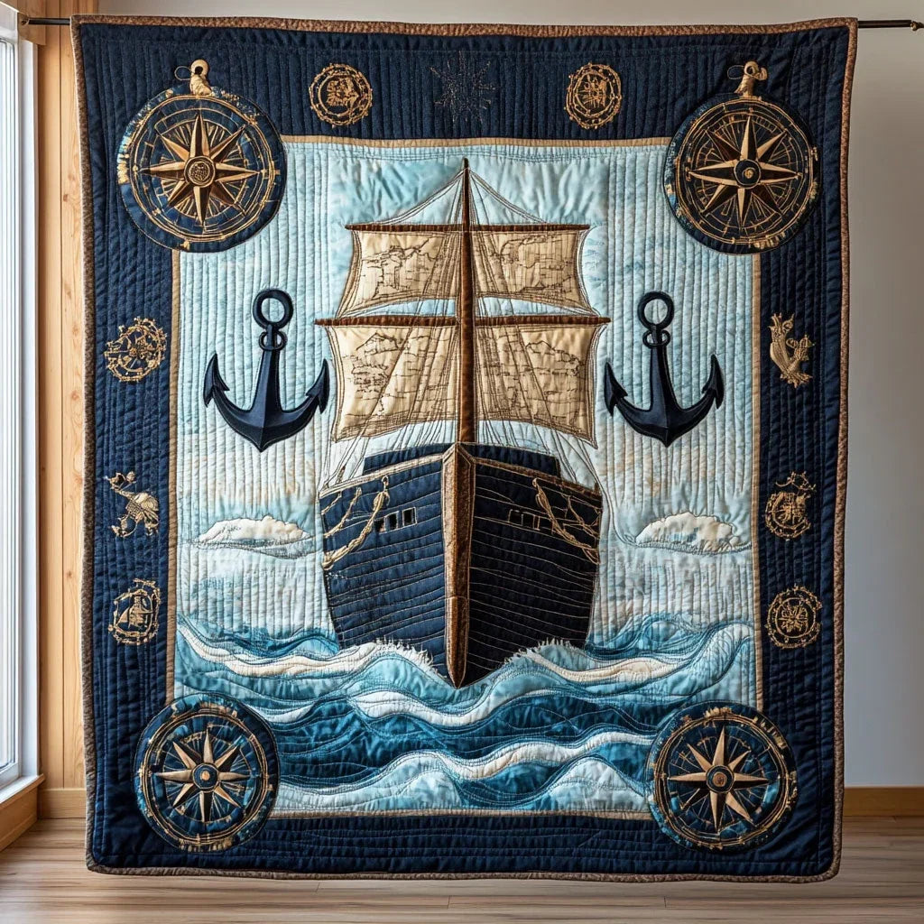 Voyage Of Strength Quilt Blanket