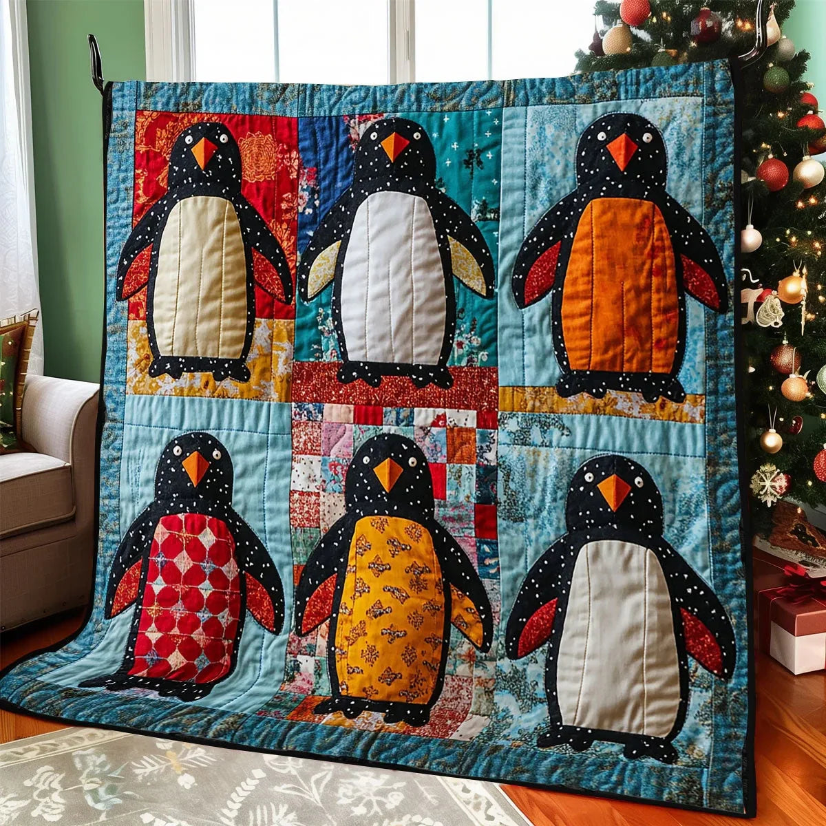 Waddle Wonderland Quilt Blanket