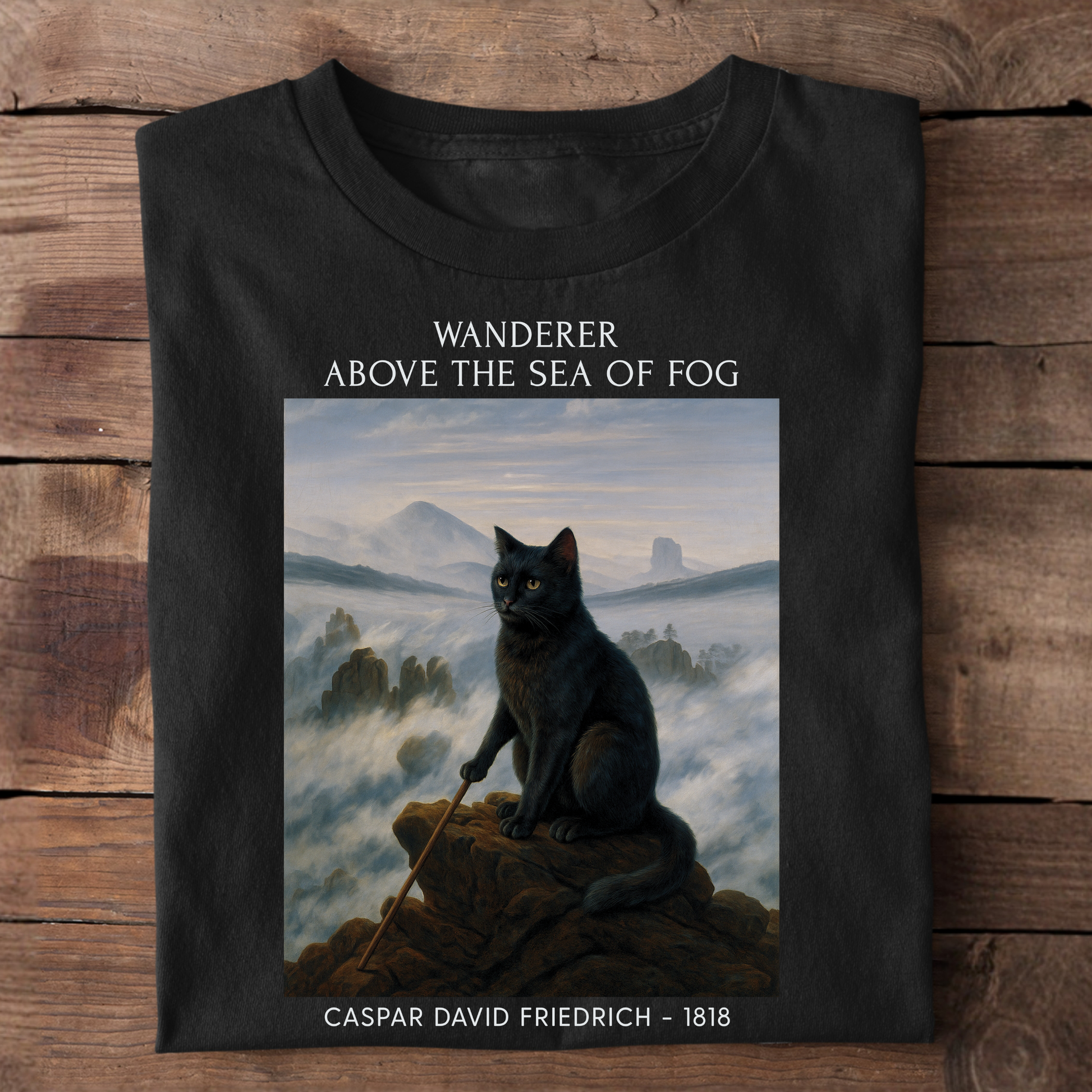 Wanderer Above The Sea Of Fog Basic Shirt Unisex