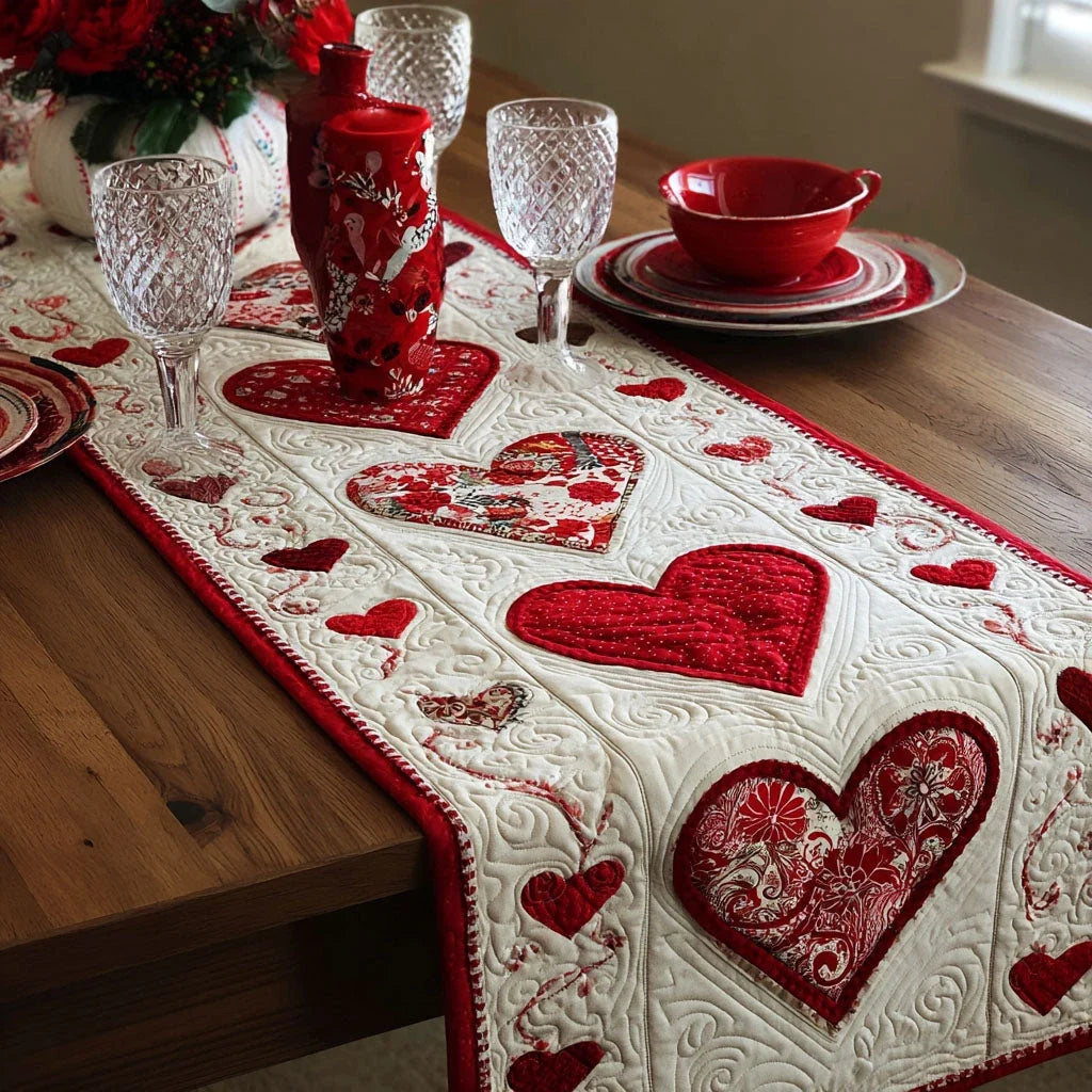 Warm Affection Quilted Table Runner