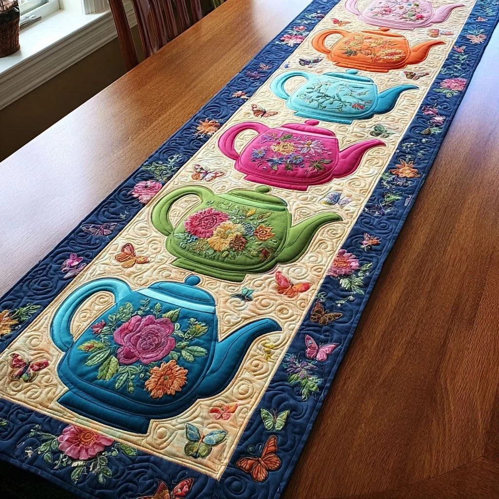 Warm Harmony Quilted Table Runner