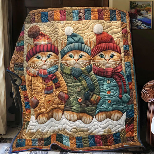 Warm Kitty Quilt Blanket