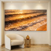 Aerial Ocean - Warm Sunset Tones