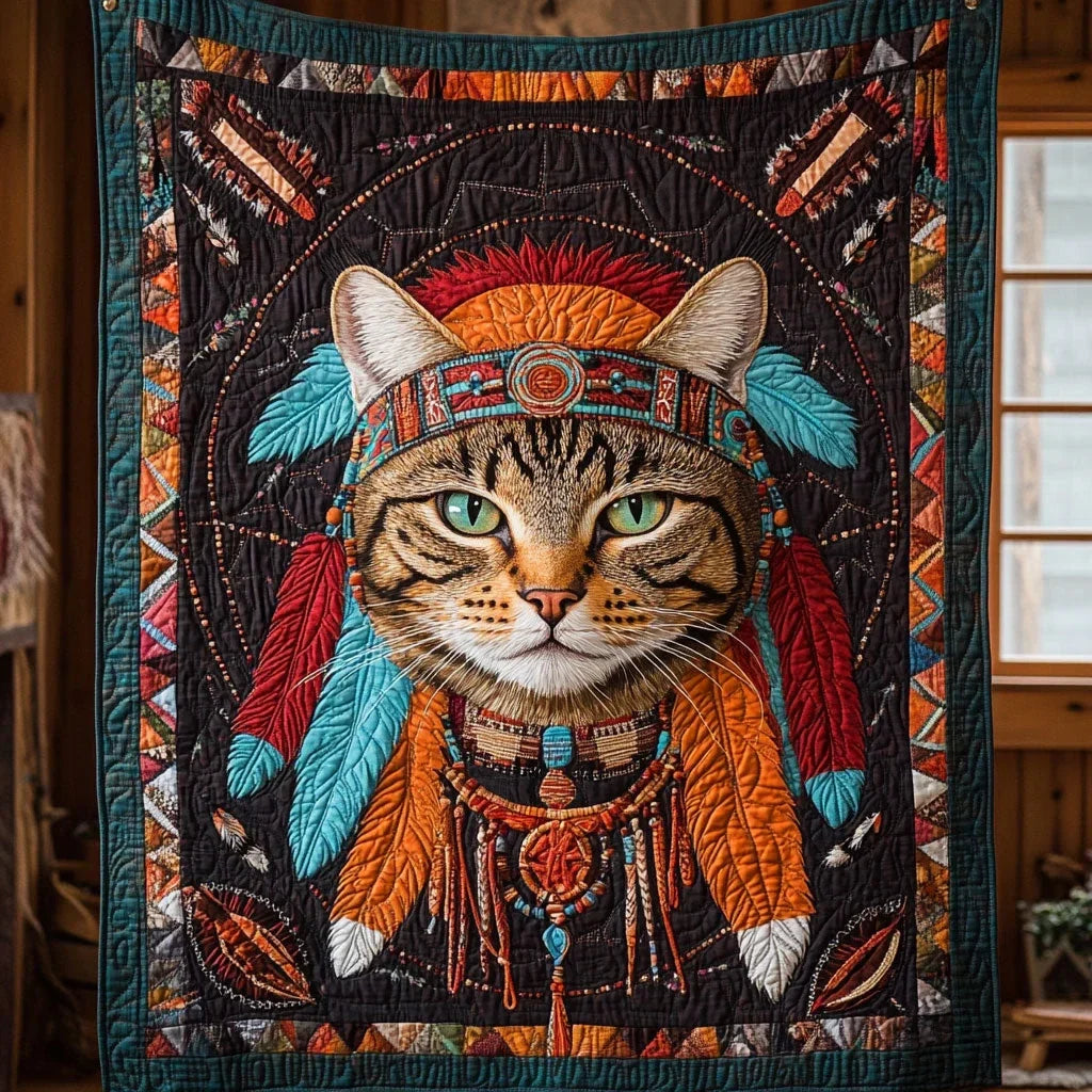 Warrior Cat Quilt Blanket