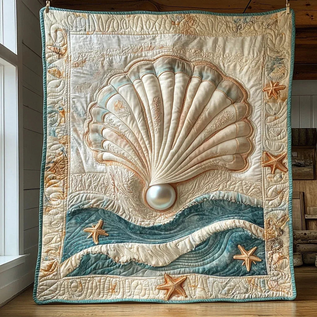 Waves Of Treasure Quilt Blanket