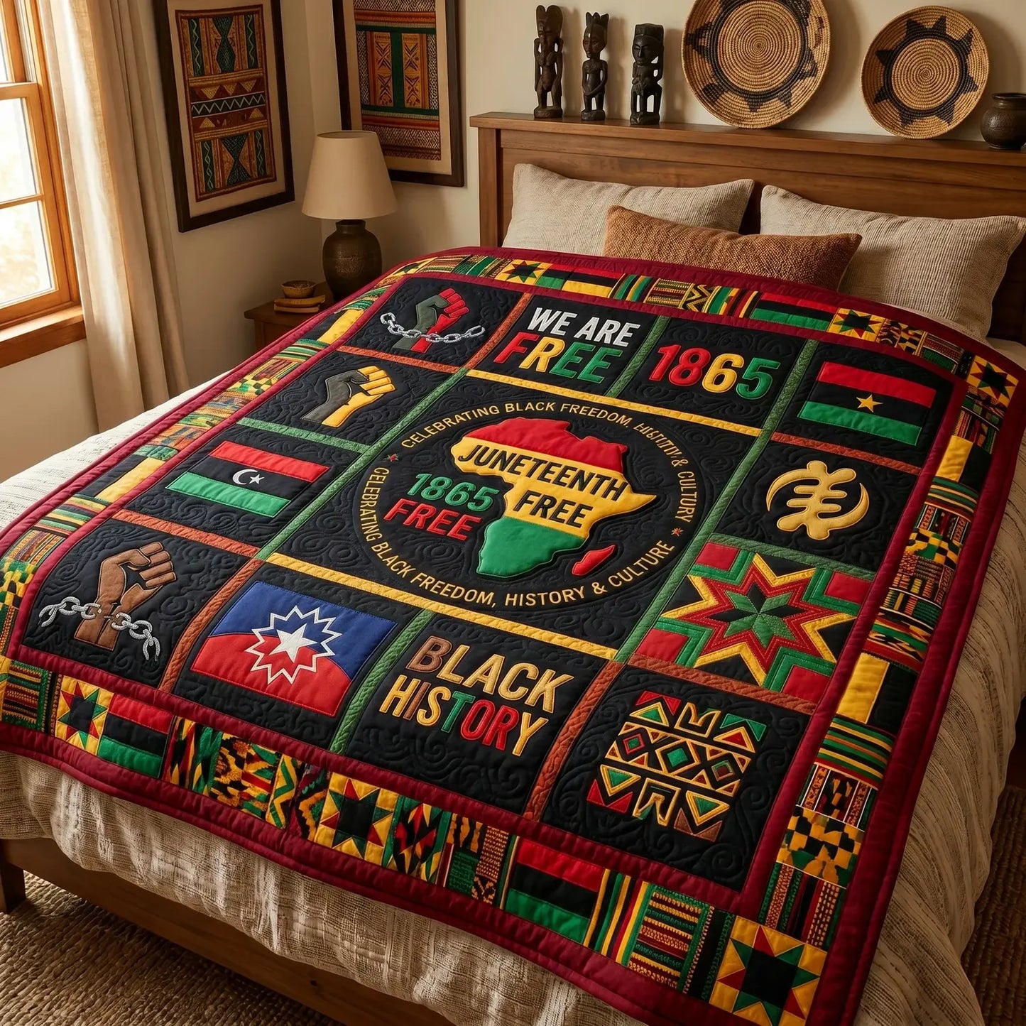 We Are Free Quilt Blanket