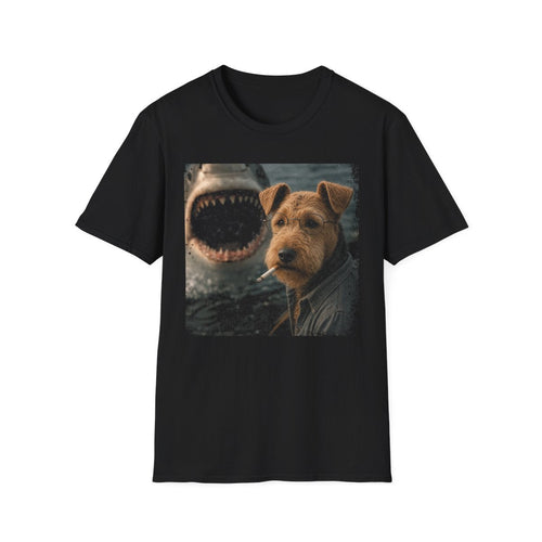 Welsh Terrier and Shark Tee