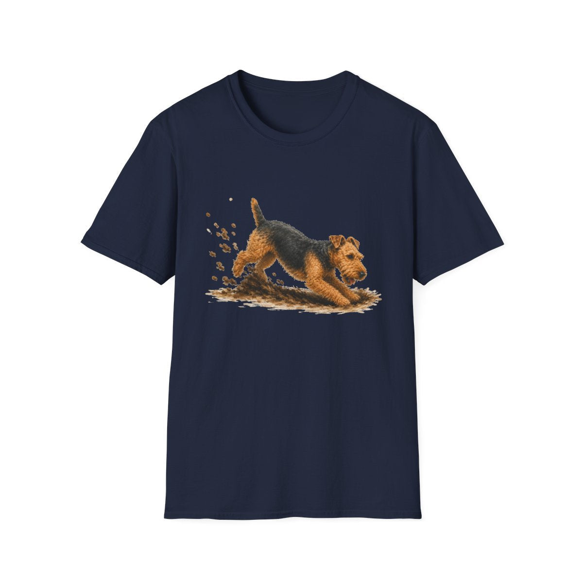 Welsh Terrier Excavating Mode On Tee