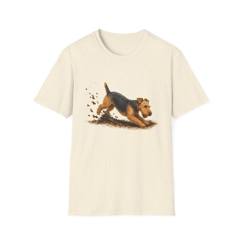 Welsh Terrier Excavating Mode On Tee