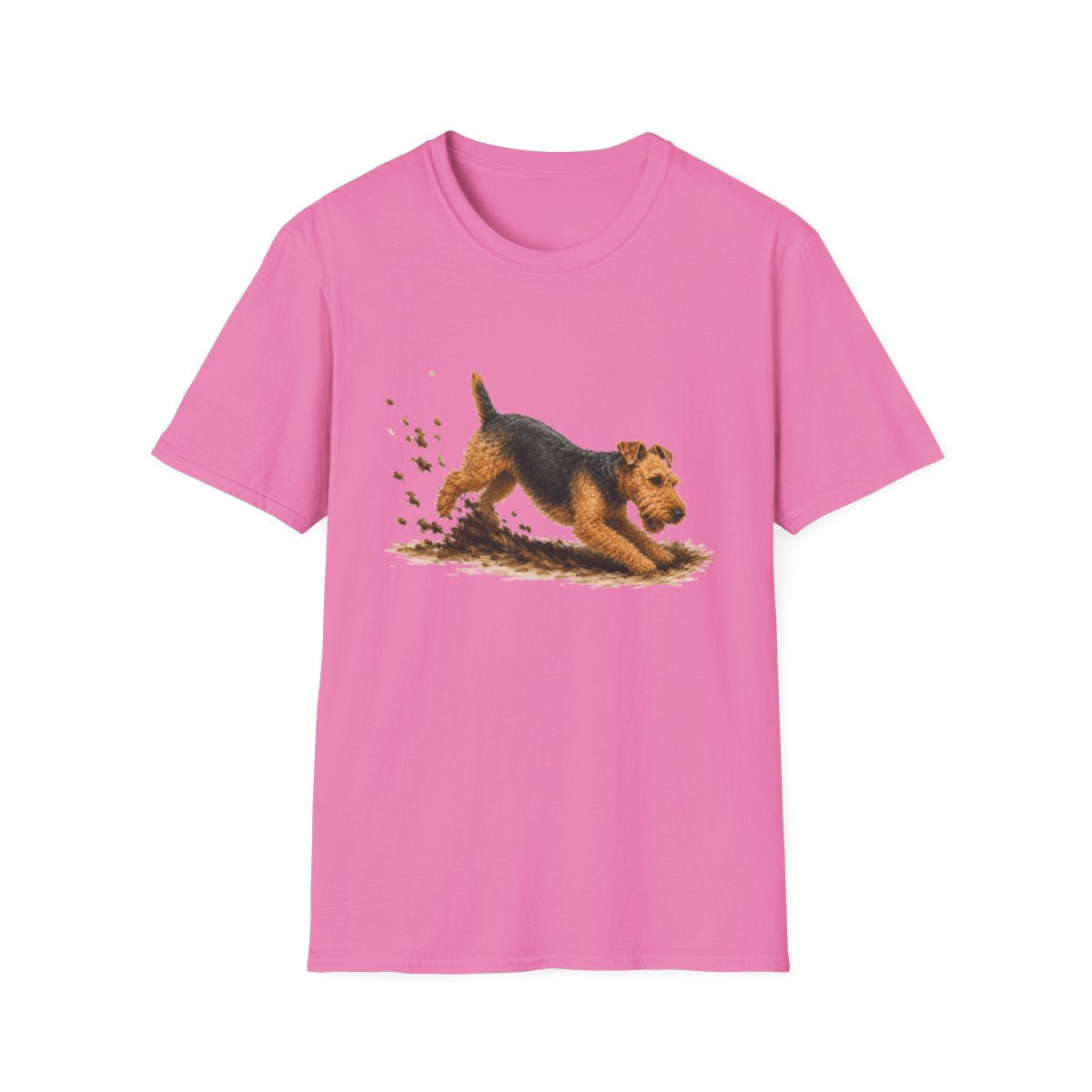 Welsh Terrier Excavating Mode On Tee