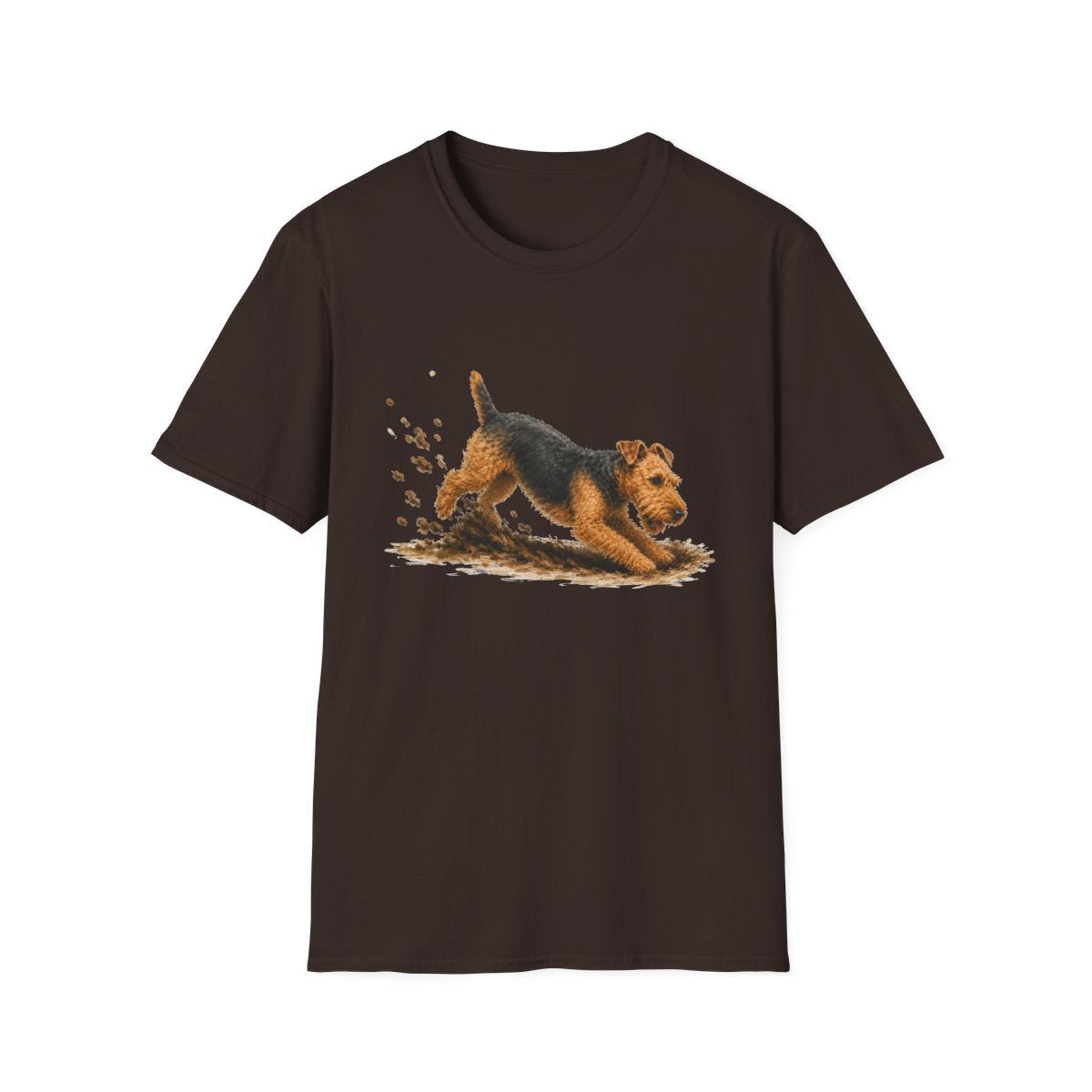 Welsh Terrier Excavating Mode On Tee