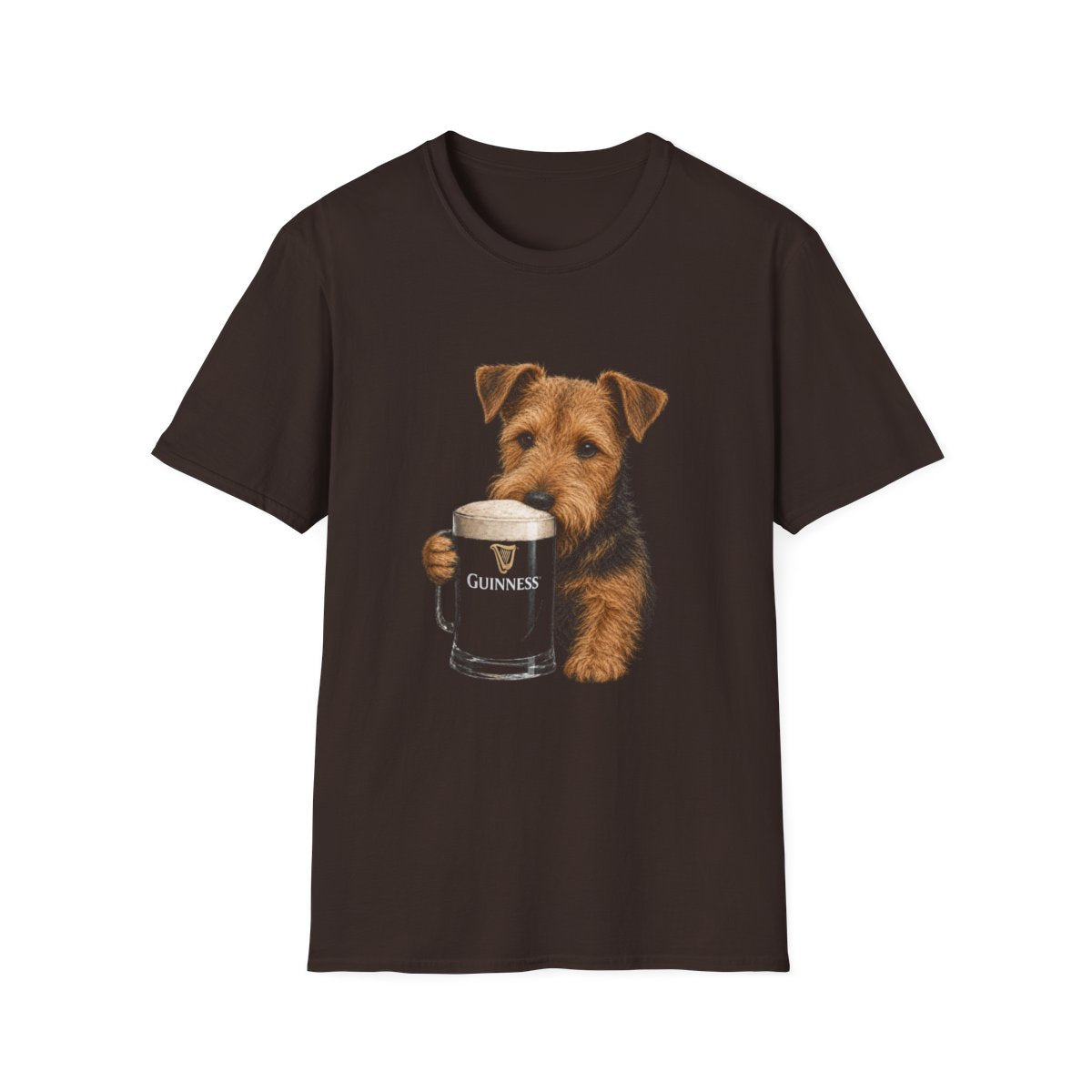 Welsh Terrier With A Pint Tee