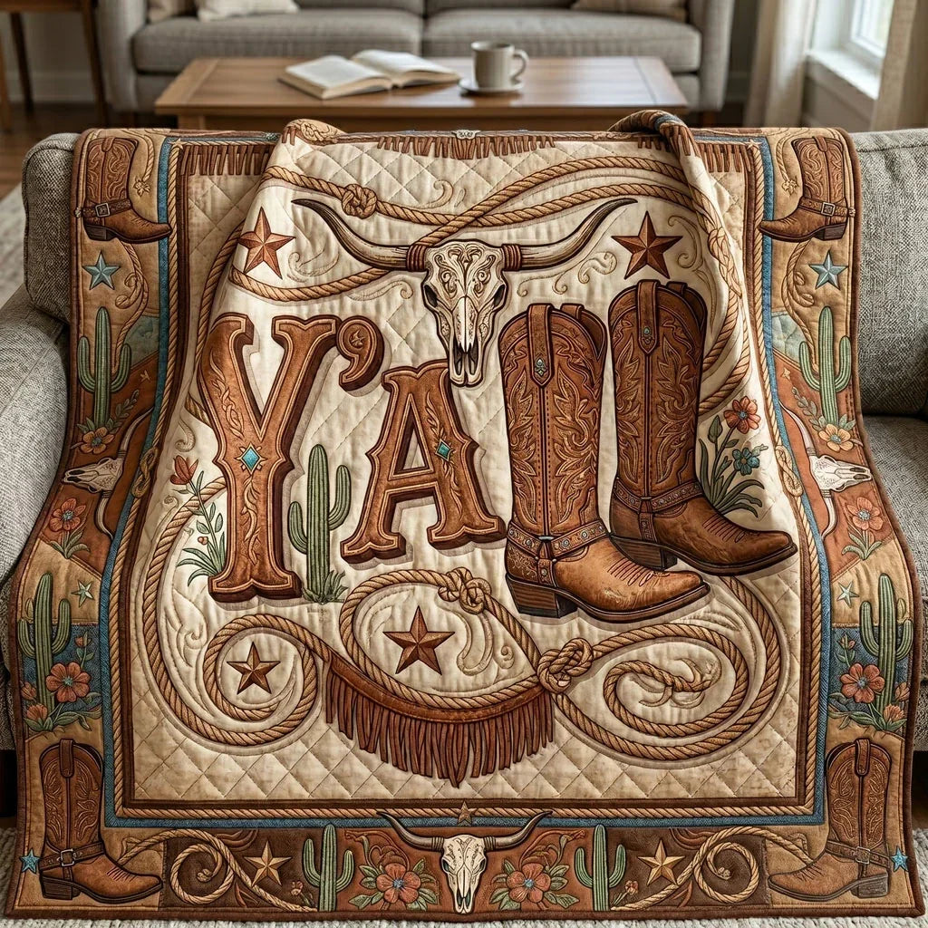 Western Charm Quilt Blanket