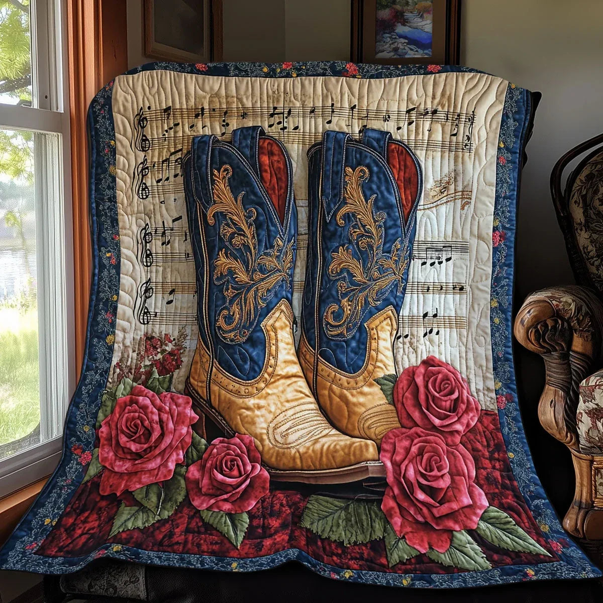 Western Melody Quilt Blanket
