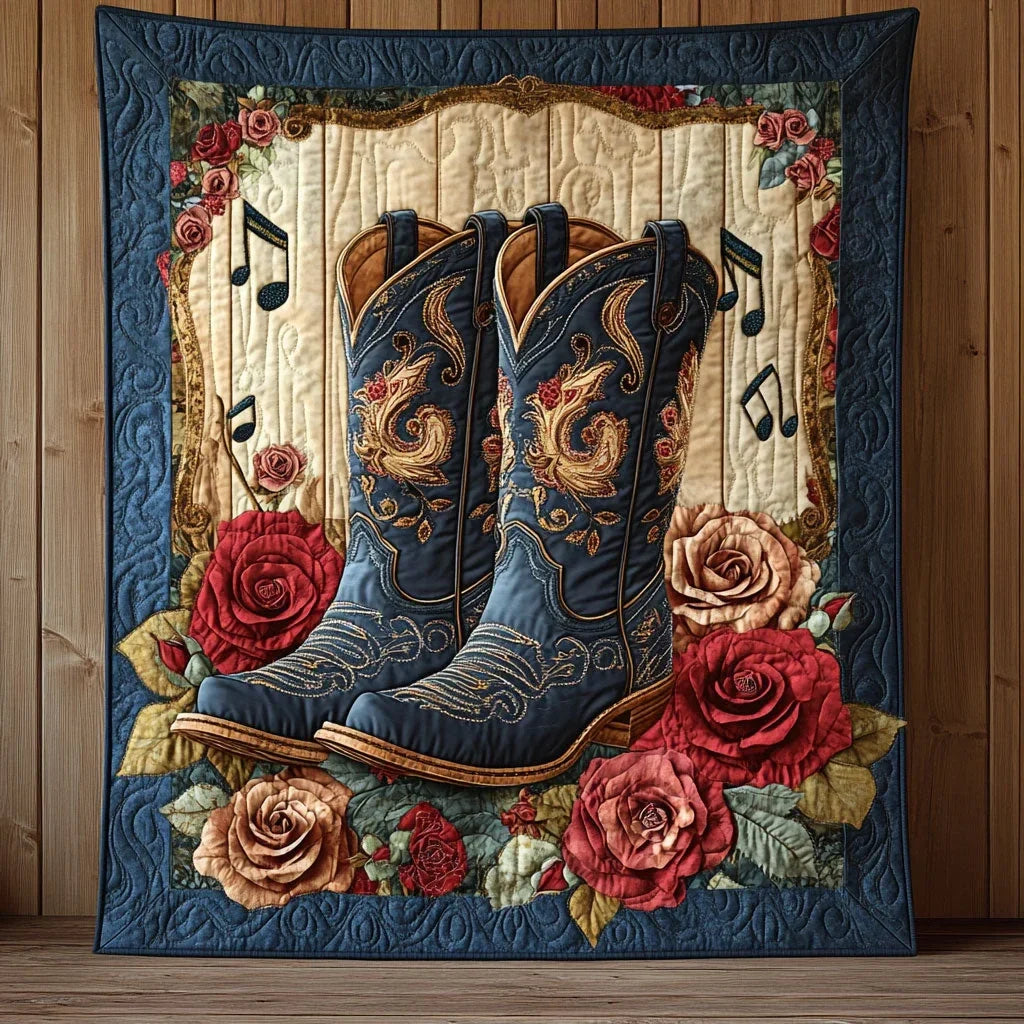 Western Waltz Quilt Blanket