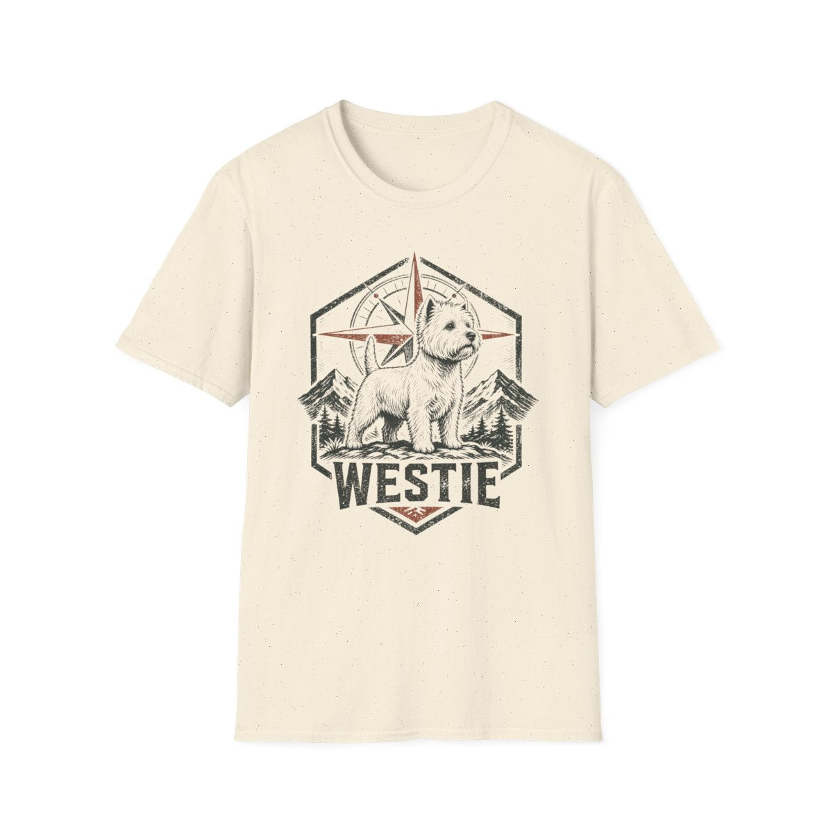 Westie Compass Badge Tee