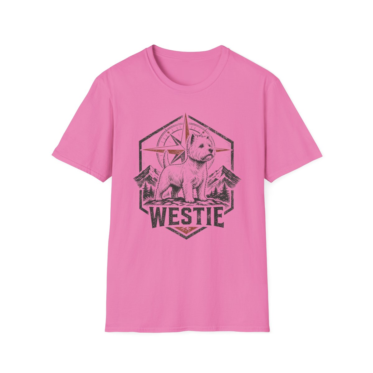 Westie Compass Badge Tee