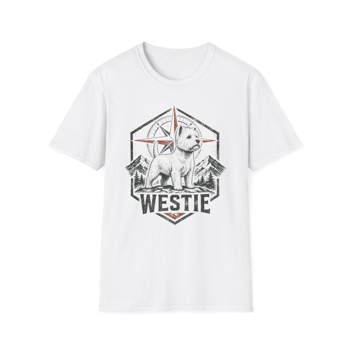 Westie Compass Badge Tee