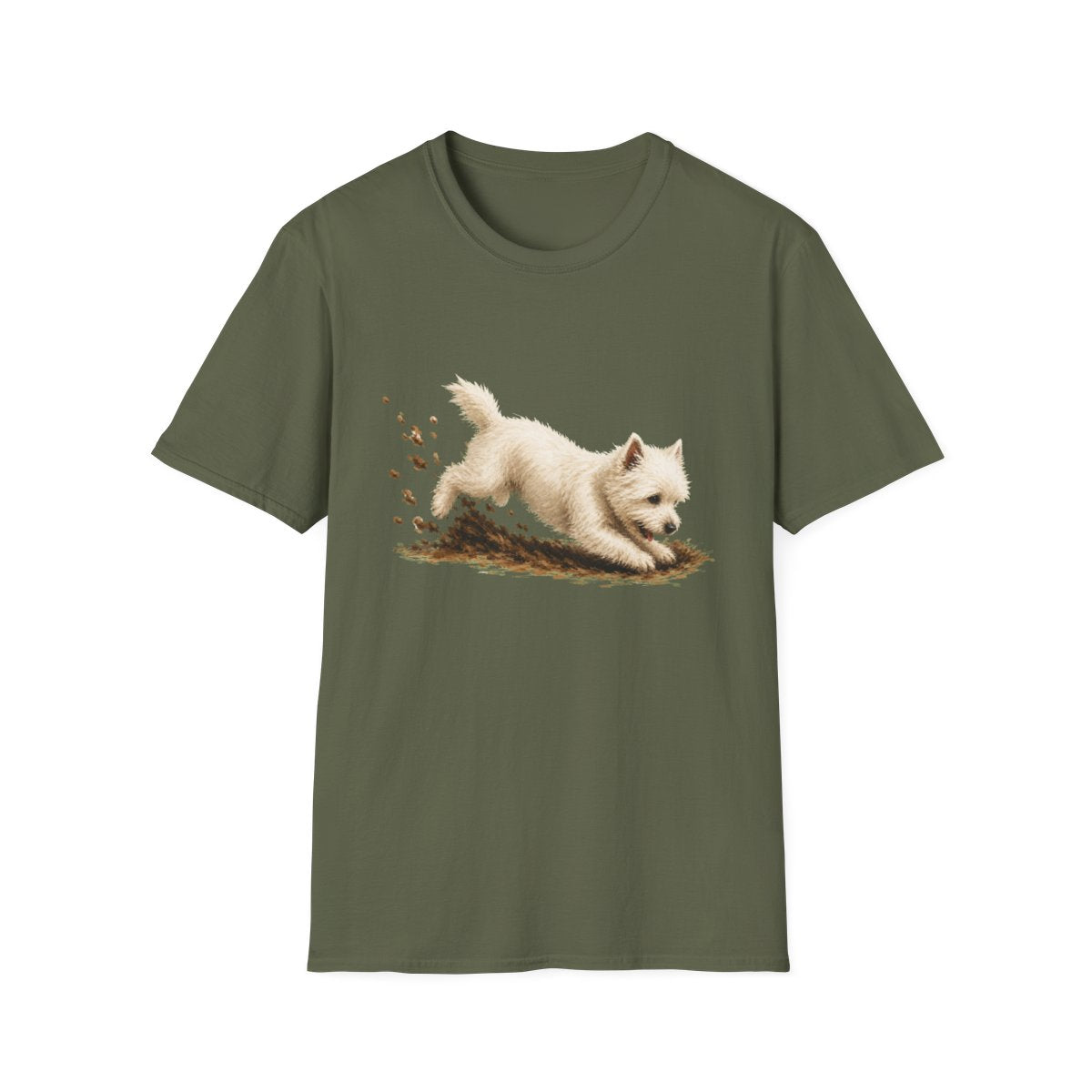 Westie Excavating Mode On Tee