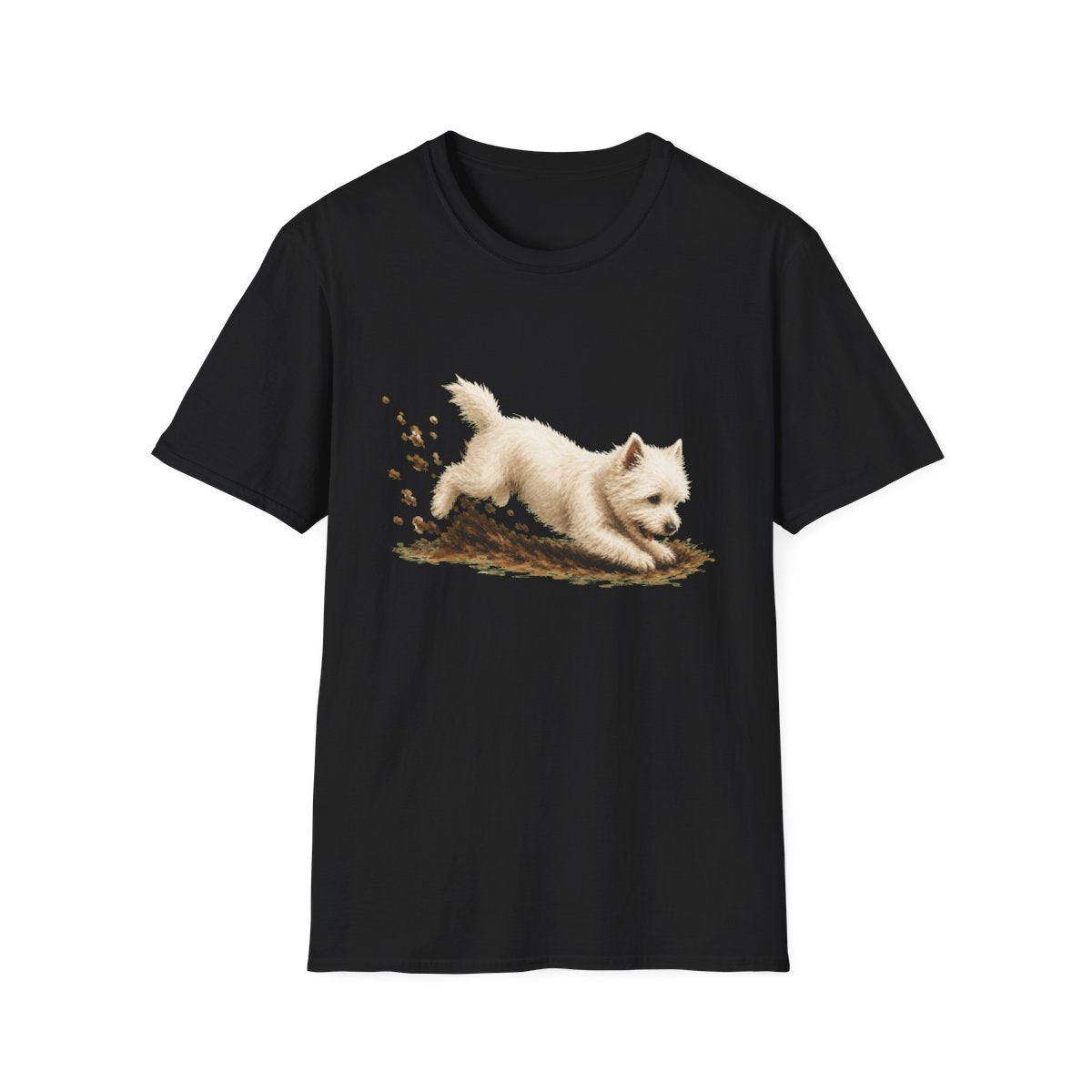 Westie Excavating Mode On Tee