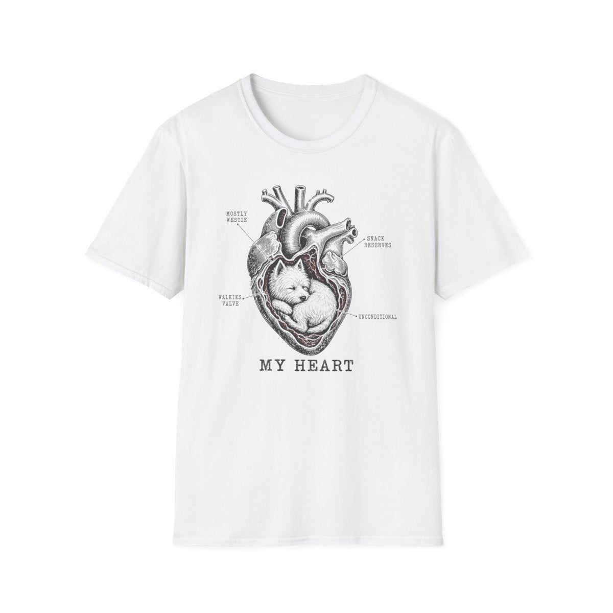 Westie Heart Chart Tee