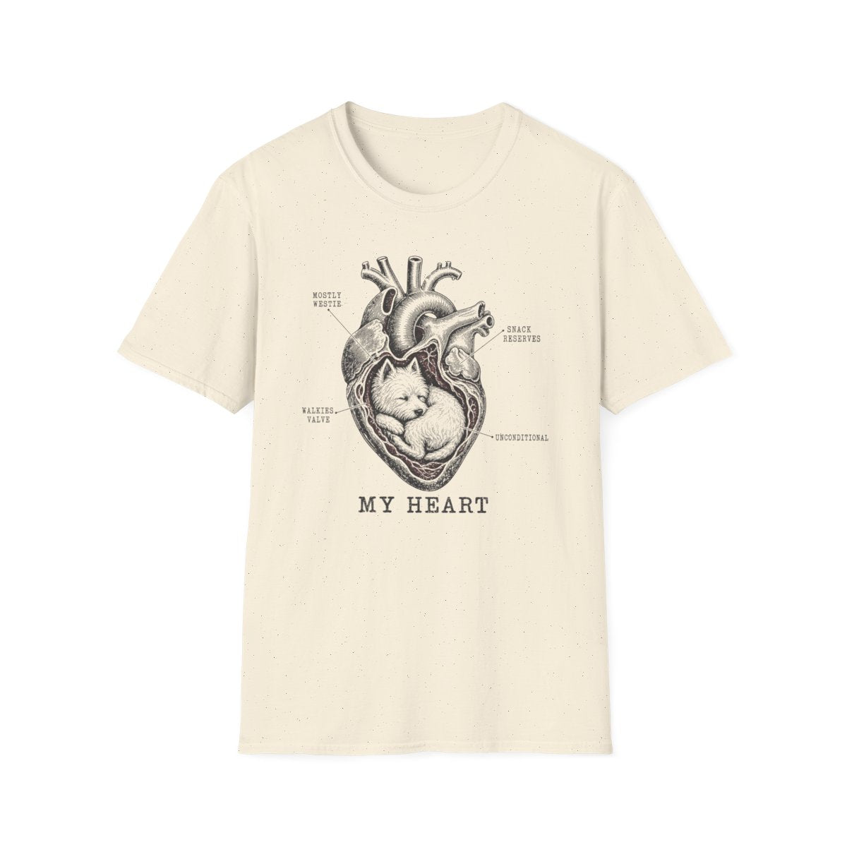 Westie Heart Chart Tee