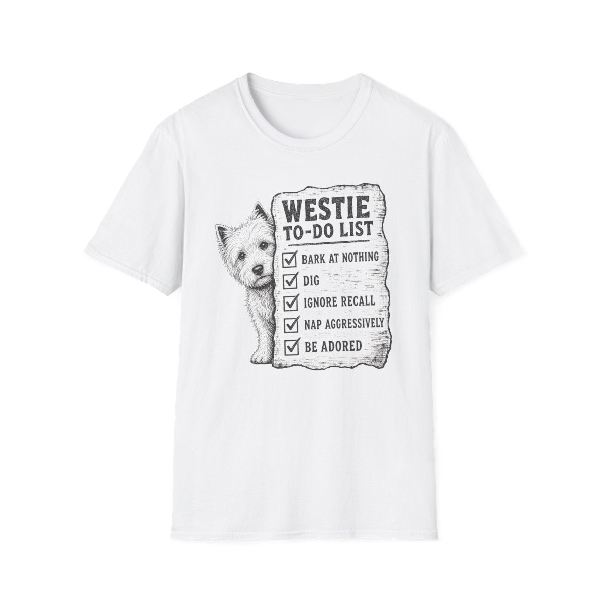 Westie To Do List Tee