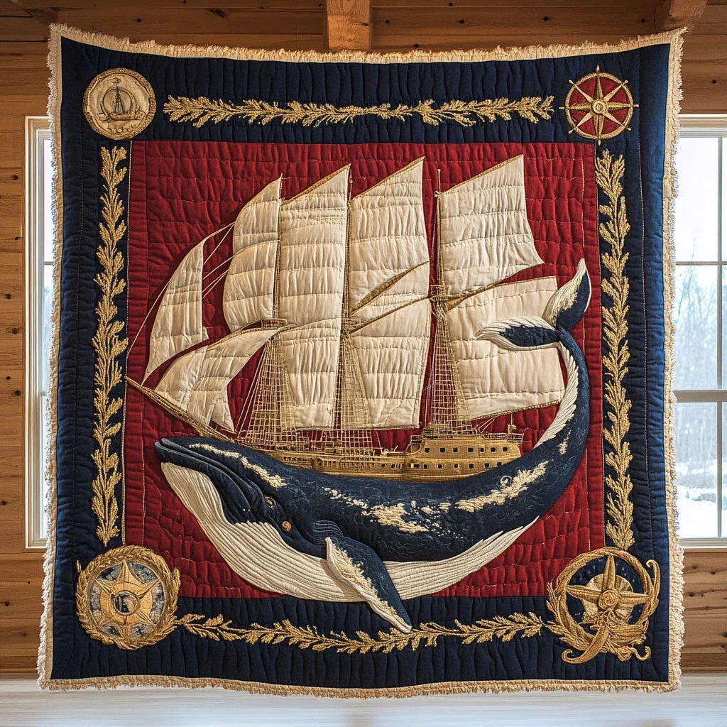 Whale Crest Quilt Blanket