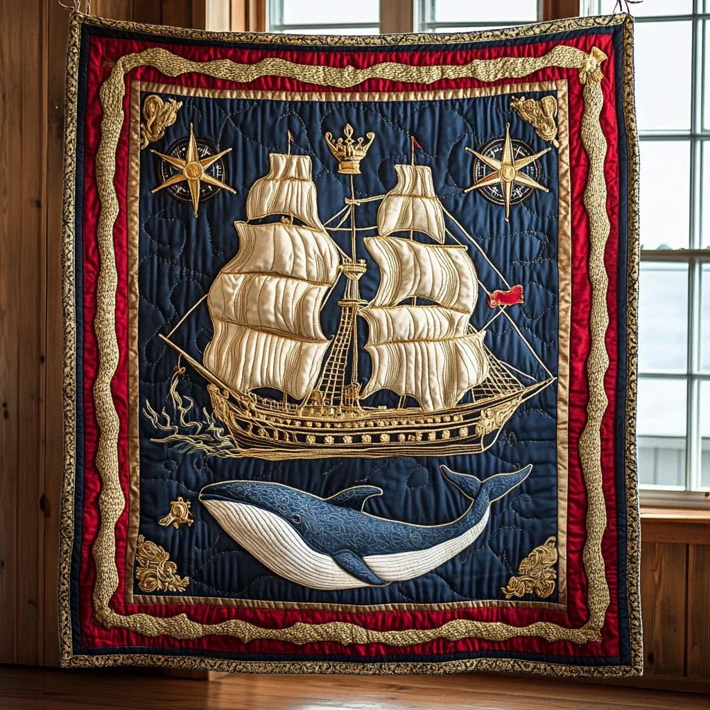Whale Guardians Quilt Blanket