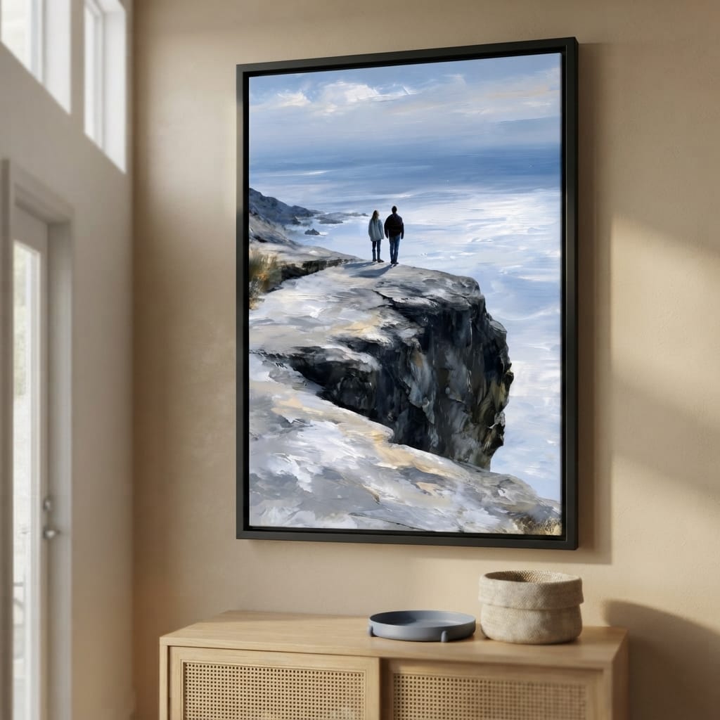 Where Two Souls Stand Together Canvas Wall Art