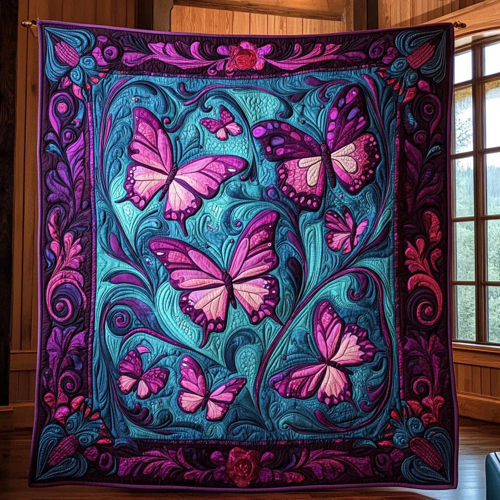 Whimsical Flight Quilt Blanket